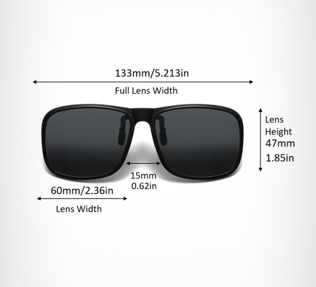 Photochromic Lumina Invisible Clip Clip on Sunglasses