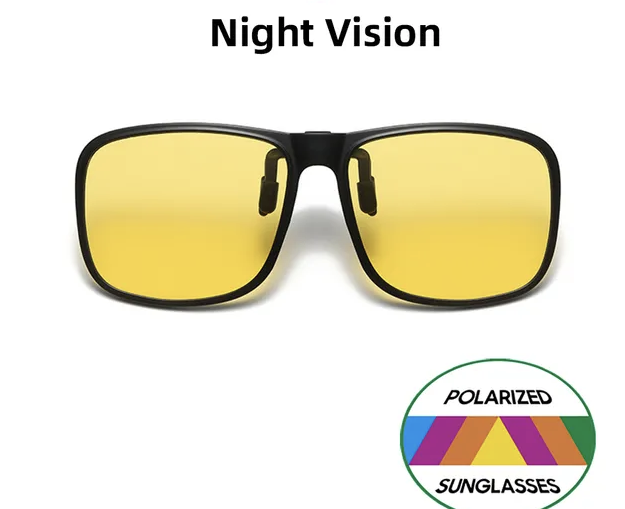 Lumina Invisible Clip Night Driving Clip on Sunglasses